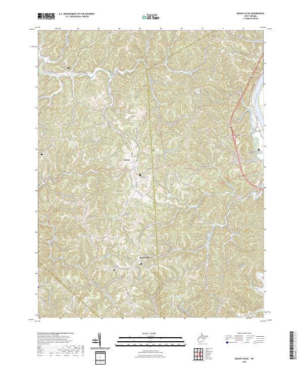 USGS Topographic Map – Mount Olive