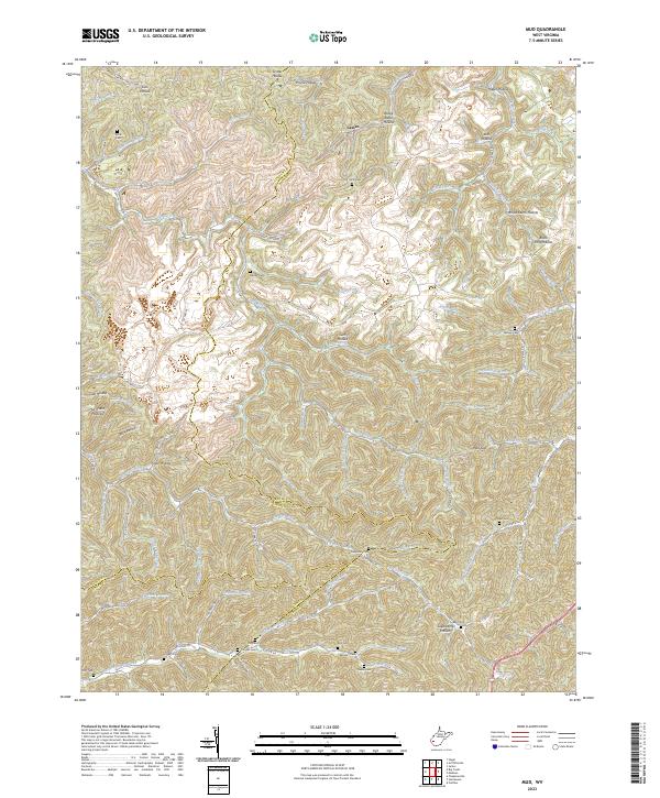 USGS Topographic Map – Mud