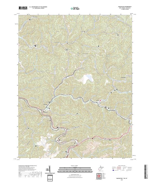 USGS Topographic Map – Naugatuck