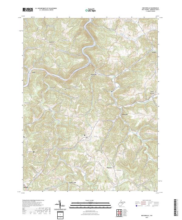 USGS Topographic Map – Nestorville