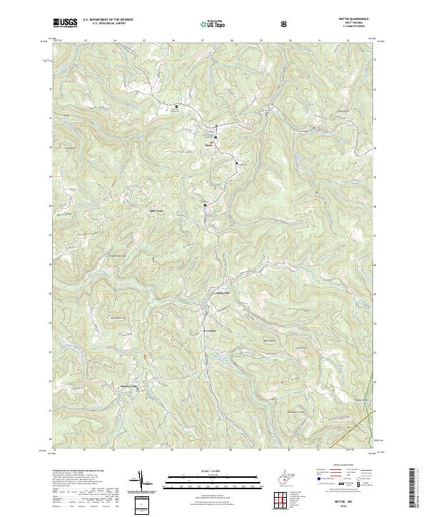 USGS Topographic Map – Nettie