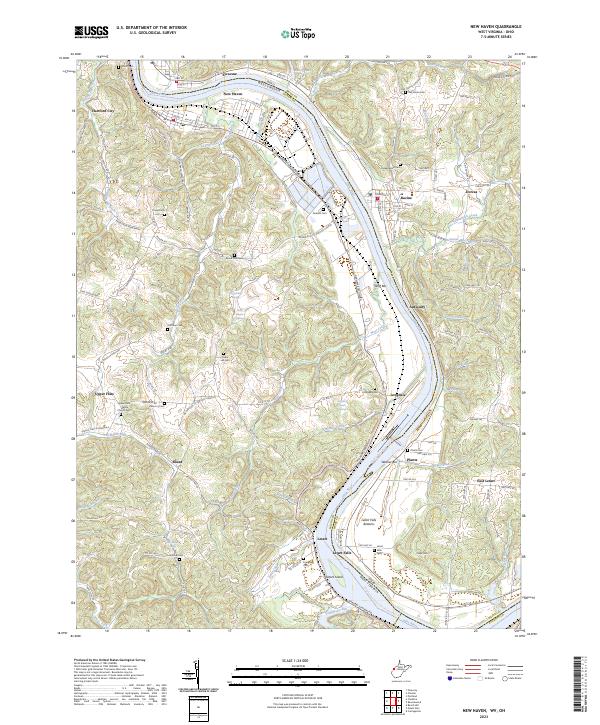 USGS Topographic Map – New Haven