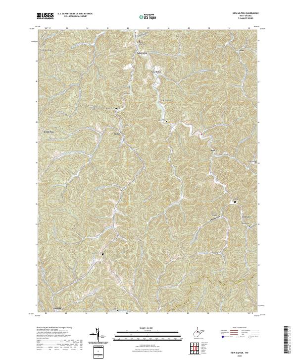 USGS Topographic Map – New Milton