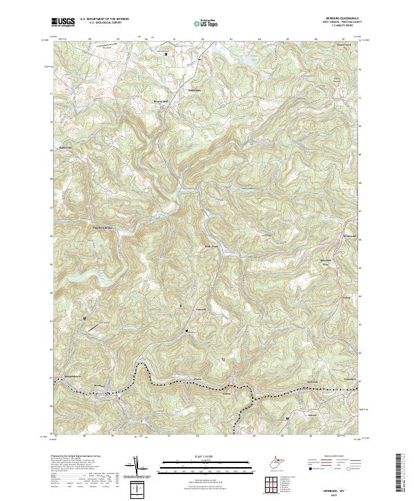 USGS Topographic Map – Newburg