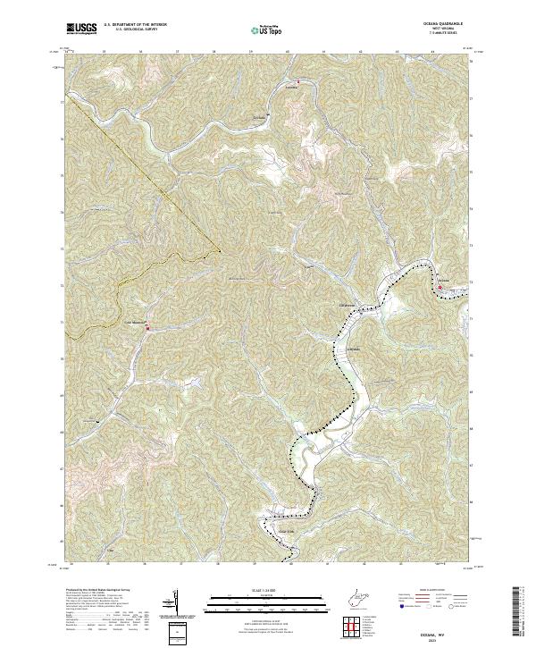 USGS Topographic Map – Oceana