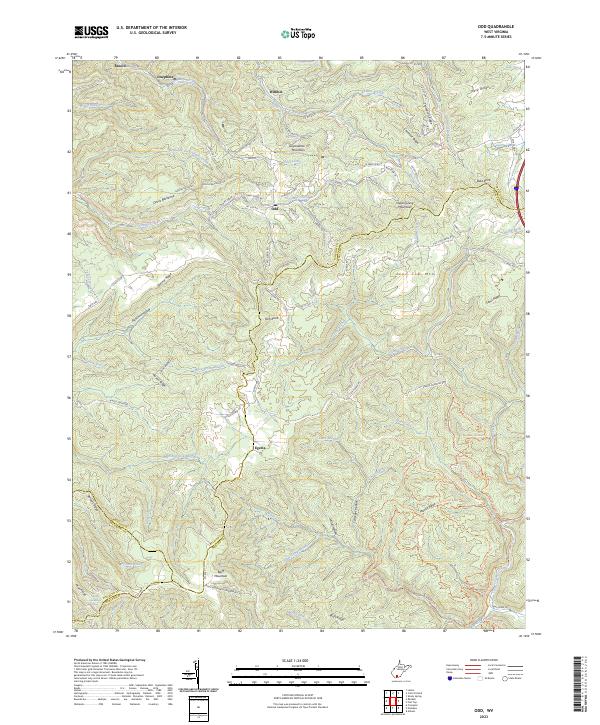 USGS Topographic Map – Odd
