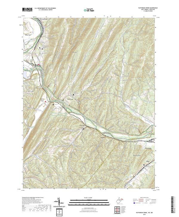 USGS Topographic Map – Patterson Creek