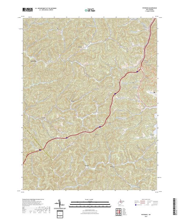 USGS Topographic Map – Peterson