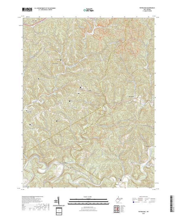 USGS Topographic Map – Petroleum