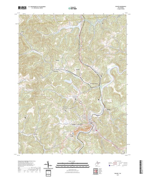 USGS Topographic Map – Philippi