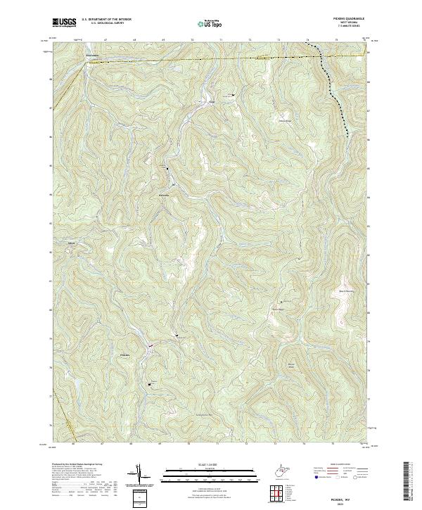 USGS Topographic Map – Pickens