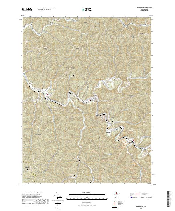 USGS Topographic Map – Pine Grove
