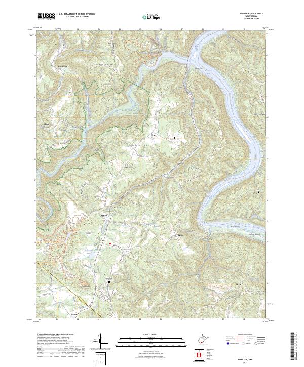 USGS Topographic Map – Pipestem
