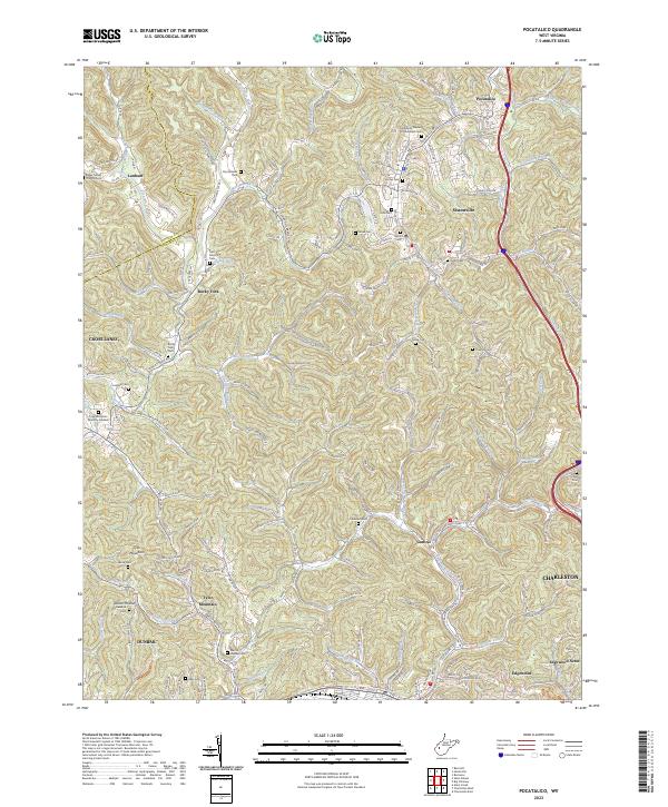 USGS Topographic Map – Pocatalico