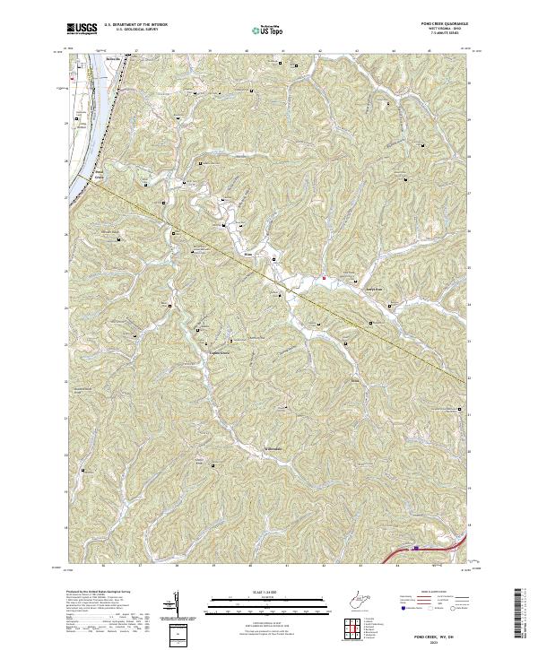 USGS Topographic Map – Pond Creek