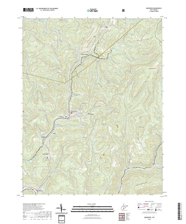 USGS Topographic Map – Quinwood