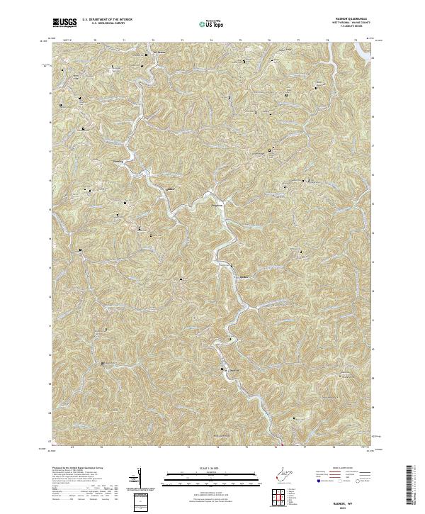 USGS Topographic Map – Radnor