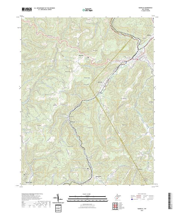 USGS Topographic Map – Rainelle