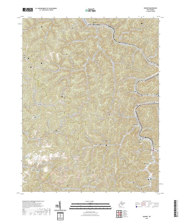 USGS Topographic Map – Ranger