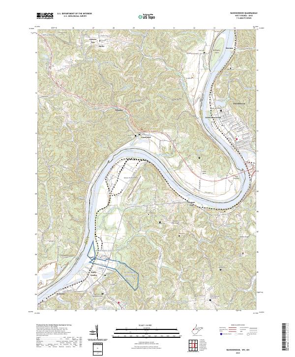 USGS Topographic Map – Ravenswood