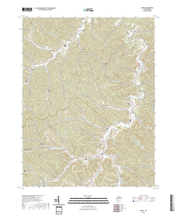 USGS Topographic Map – Reedy