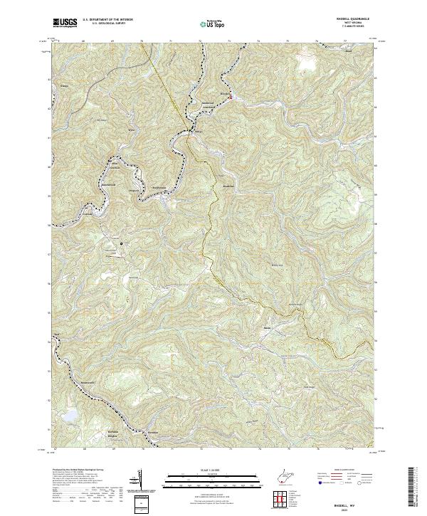 USGS Topographic Map – Rhodell