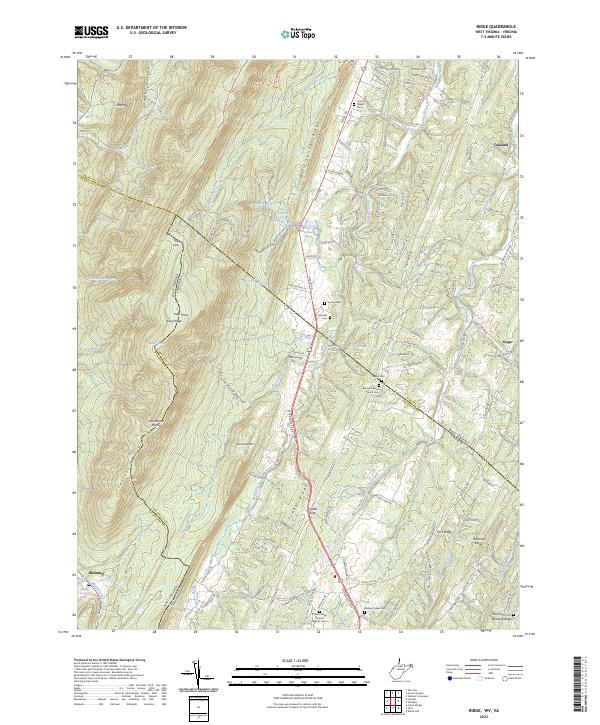 USGS Topographic Map – Ridge