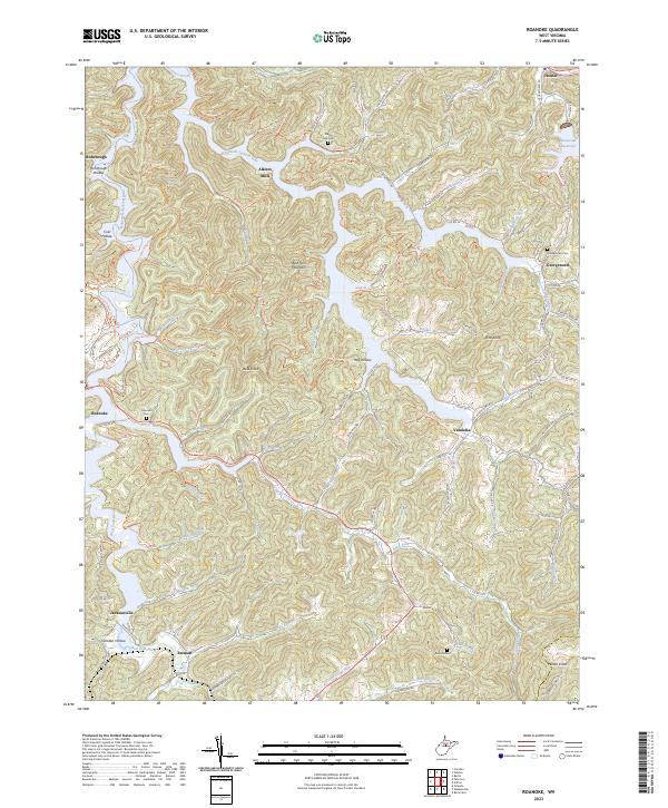 USGS Topographic Map – Roanoke