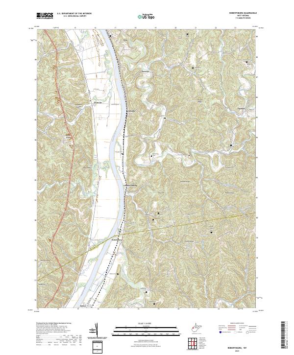 USGS Topographic Map – Robertsburg