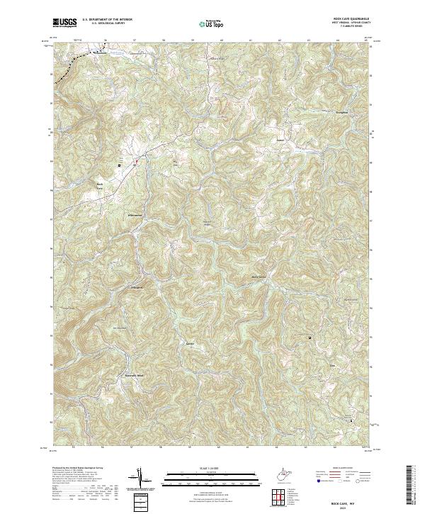 USGS Topographic Map – Rock Cave