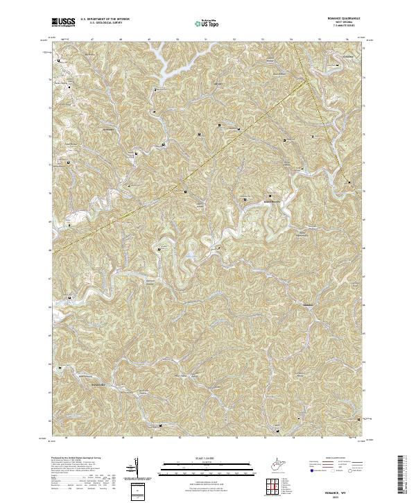 USGS Topographic Map – Romance