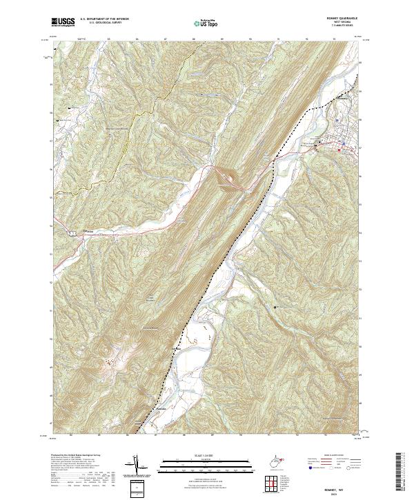 USGS Topographic Map – Romney
