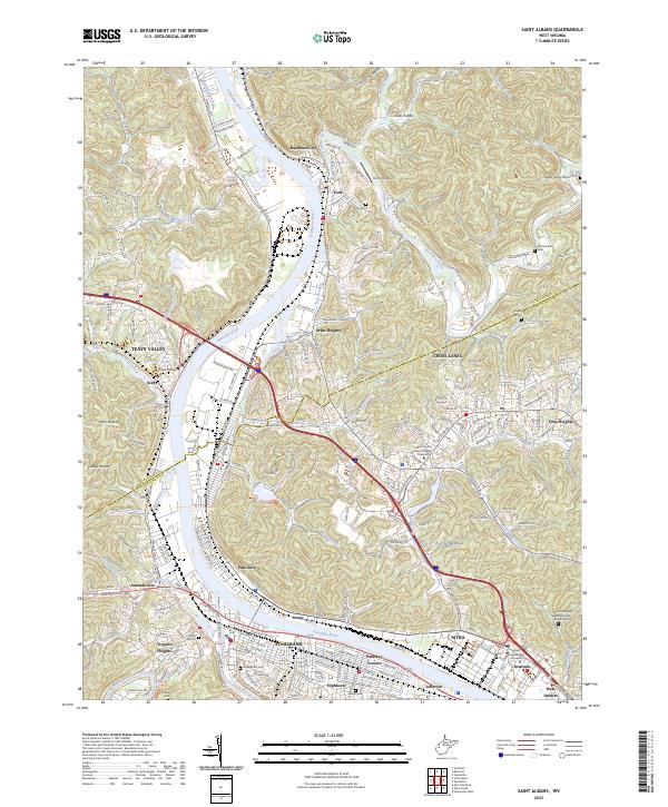 USGS Topographic Map – Saint Albans