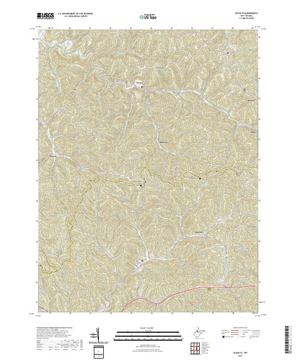 USGS Topographic Map – Schultz