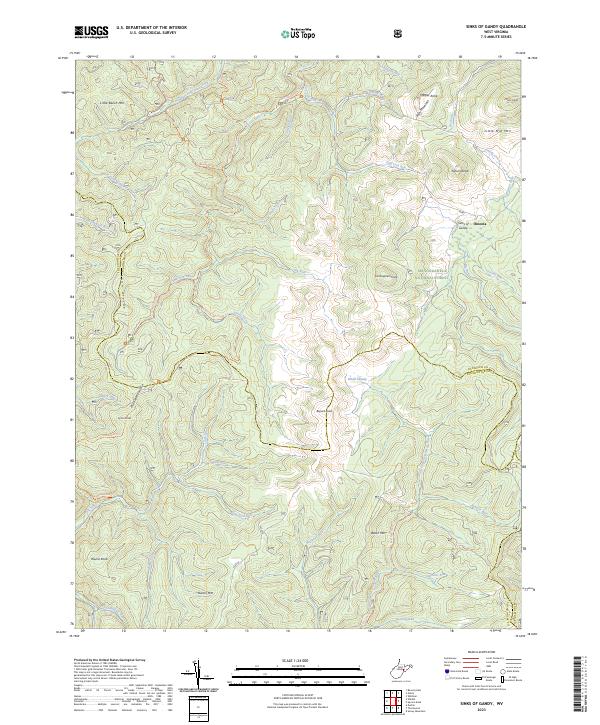 USGS Topographic Map – Sinks of Gandy