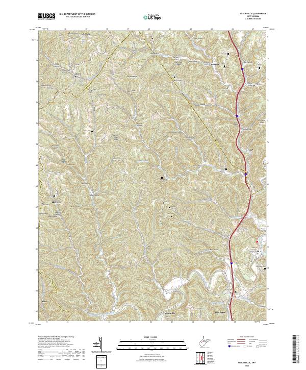 USGS Topographic Map – Sissonville