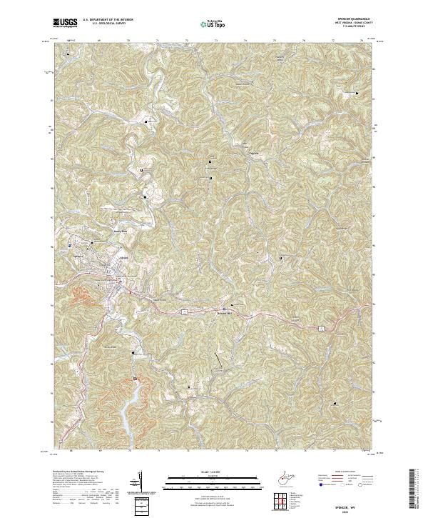 USGS Topographic Map – Spencer