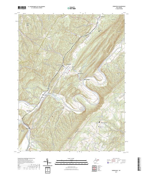 USGS Topographic Map – Springfield