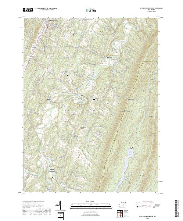 USGS Topographic Map – Stotlers Crossroads