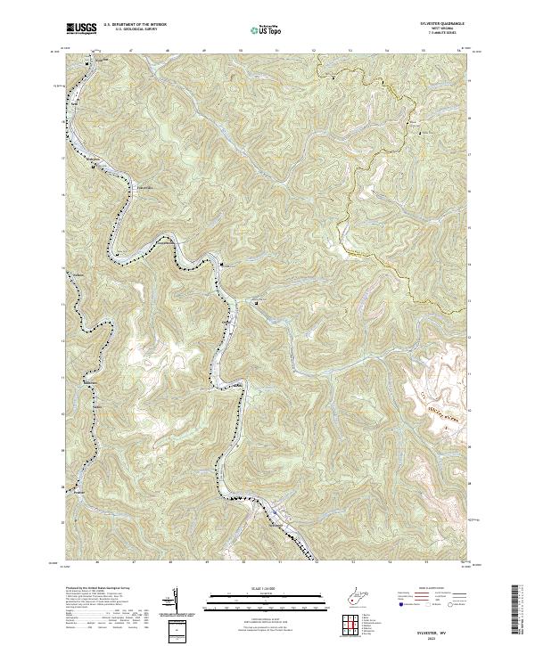 USGS Topographic Map – Sylvester