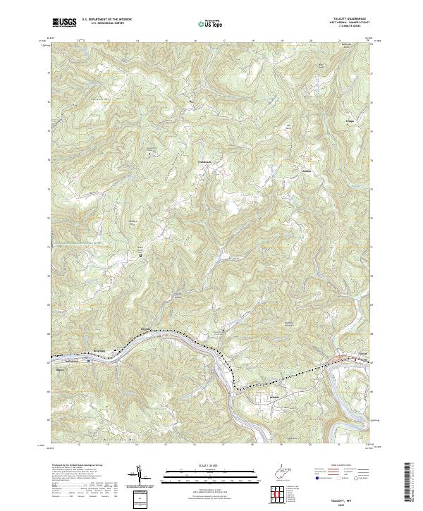 USGS Topographic Map – Talcott