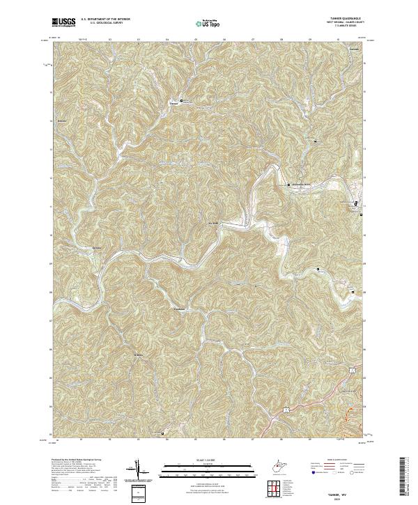 USGS Topographic Map – Tanner