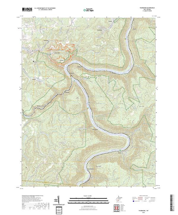 USGS Topographic Map – Thurmond