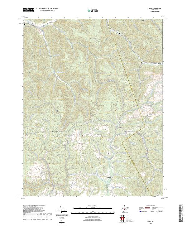 USGS Topographic Map – Tioga