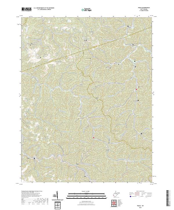 USGS Topographic Map – Trace