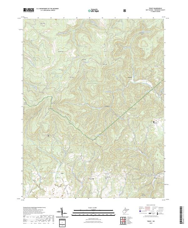 USGS Topographic Map – Trout
