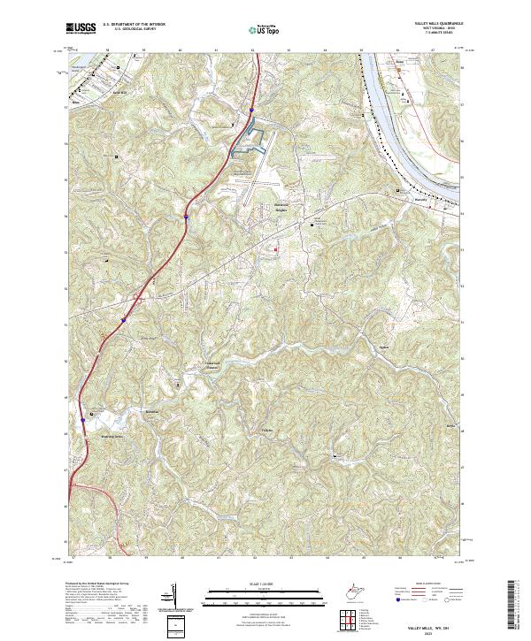 USGS Topographic Map – Valley Mills