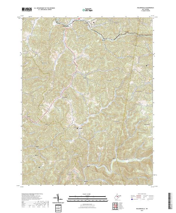USGS Topographic Map – Walkersville