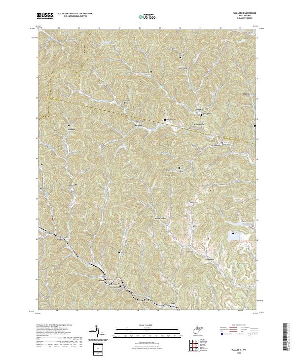 USGS Topographic Map – Wallace