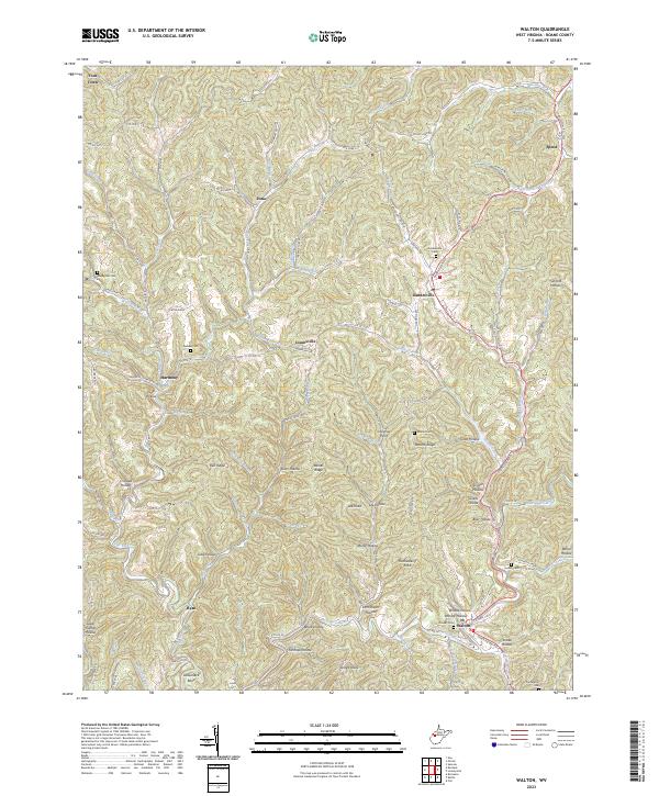 USGS Topographic Map – Walton